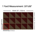 thumbnail image 3 of Castle Fairy Geometric Checkered Fabric by the Yard 5 Yards,Red Brown Fabric for Sewing,Abstract Gradient Home Decor Fabric by the Yard,Lightweight Room Decor, 3 of 6