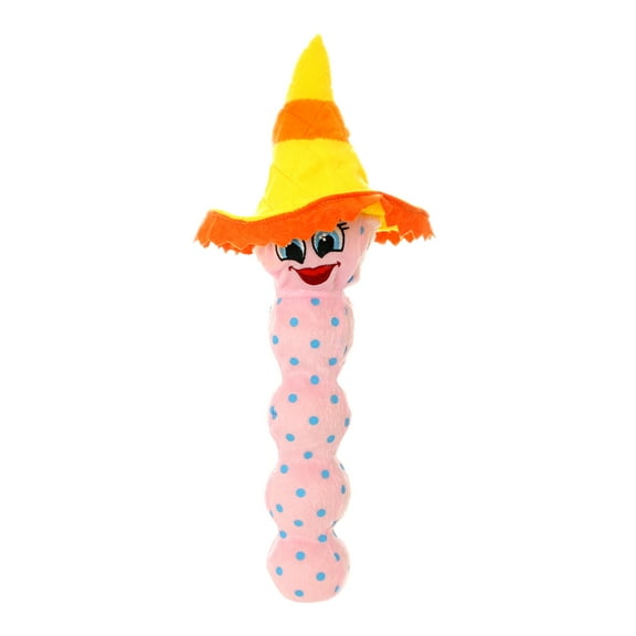 Mighty Tequila Worm Pink Durable Plush Squeaky Dog Toy
