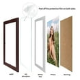 thumbnail image 3 of 15 Pack 4x6 Picture Frame with Mat, 5x7 Picture Frame without Mat, Red Mahogany MDF Frame, 3 of 7