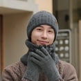 thumbnail image 5 of MEICHEN Winter Beanie Hat Scarf Gloves for Women Knit Hat Touchscreen Gloves Knited Neck Scarf Christmas for Women Winter Warmer Set, 5 of 6