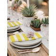 thumbnail image 5 of Yellow Striped Cloth Napkins Set of 4 Reusable Dinner Napkins, Modern Simple Monochrome Geometric White Cocktail Napkin Washable Table Napkins for Wedding/Holiday Party/Baby Shower 20"x20", 5 of 7