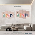 thumbnail image 4 of Elephant Stock Bee Kind Wall Art - Horizontal Multi Panel Canvas - Kids Room Wall Decor - Kids And Nursery Multi Panel - Beige And Pink Decor By Daniela Santiago - 75" x 48", 4 of 8