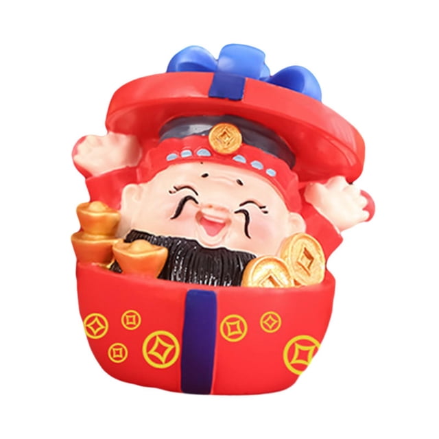 Mini figura china para decoración de salpicadero de coche, 2,1 x 2,1 x 2,2 pulgadas, resina decorativa, decoración Fengshui para dormitorio Estilo C