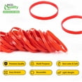 thumbnail image 2 of [4 Pack] Red Rubber Bands Size #14 (2 x 1/16 inches) Approx 2250 pcs per Box - Non-Latex Rubberbands For Office, Commercial, Store, Home, Kitchen, Industrial, Money, Electrical Use (4 Box), 2 of 8