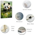 thumbnail image 2 of ZHONGYUTONG Panda Canvas Wall Art Cute Panda Pictures Prints Funny Woodland Animal Paintings Watercolor Artwork for Kids Room Nursery Decor Framed (12.00" x 18.00"), 2 of 6
