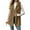 Coffee, variant on Women's Sleeveless Plush Vest, Mid Length Hooded Jacket with Zip Front, Soft Pile Fleece Outerwear, Embossed Pattern Casual Coat, Cozy Fall Winter Seasonal Layer Beige L