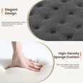 thumbnail image 6 of COLAMY Fabric Round Storage Ottoman, Multi-Functional Footrest and Coffee Table with Reversible Tray Lid, Dark Grey, 6 of 9