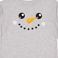 thumbnail image 4 of Inktastic Christmas Snowman, White Snowman, Carrot Nose Boys or Girls Long Sleeve Toddler T-Shirt, 4 of 5