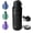 dark black, variant on BOTTLE BOTTLE 40 oz sports water bottle stainless steel insulated water bottle with straw and pills holder(terra blue)