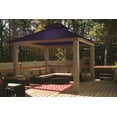 thumbnail image 3 of ACACIA 14' x 14' Aluminum Frame with OutDura Soft Top Gazebo in Purple Haze, 3 of 13