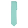 thumbnail image 4 of Jacob Alexander Men's Solid Color 2 inch Width Skinny Neck Tie - Aqua, 4 of 8