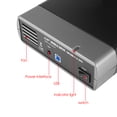 thumbnail image 2 of Caja Disco Duro Externo Carcasa Unidad Óptica 5 25 Pulgadas Compatible Con DVD 8TB Grabación 16 Velocidades SSD HDD, 2 of 9