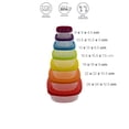 thumbnail image 4 of Contenedores Para Alimentos Ideen De Plástico Cuadrados Juego De 7 Piezas 200 a 5200 ml, 4 of 4