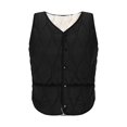 thumbnail image 7 of WTOBBY Women's Fashionable Cotton Vest, Thin And Slim Short Cold-proof Warm Vest, Lightweight and Fitted Vest for Layering in Chilly Conditions,Black L, 7 of 7