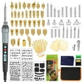 thumbnail image 3 of Kit de 110 Stylos à Bois avec Écran LCD Stylo à Bois Professionnel Brûleur Outil de Pyrogravure DIY Température Réglable pour Embossage Sculpture Soudure, 3 of 10