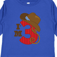 thumbnail image 4 of Inktastic Cowboy 3rd Birthday I'm Three Girls Long Sleeve Toddler T-Shirt, 4 of 5