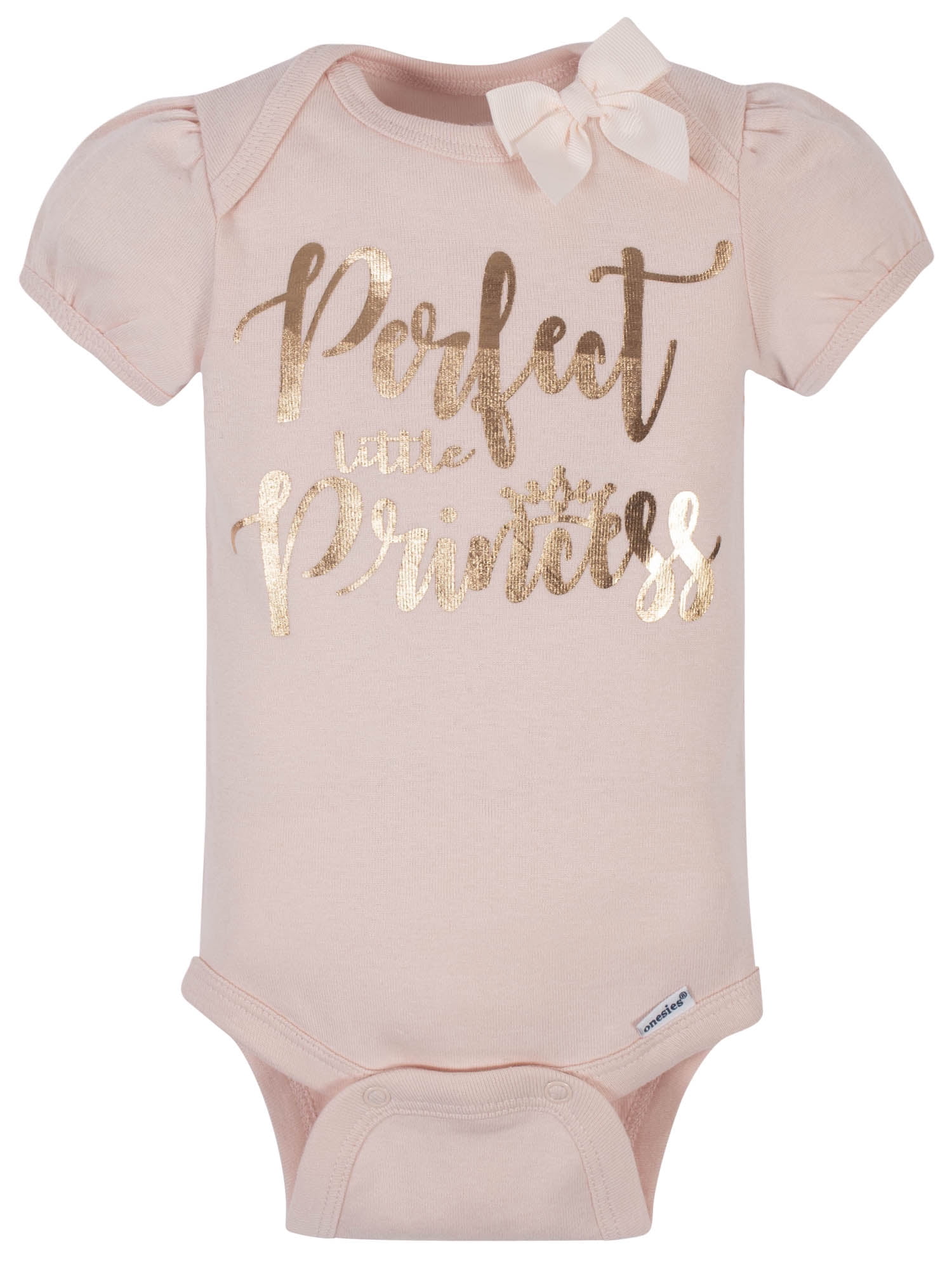 Gerber Baby Girl Short Sleeve Onesie Bodysuits, 5-Pack, Preemie-24 Months