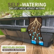 Vegepod Large Raised Garden Bed Planter Box - Self-Watering Container Gardening Kit with Protective Cover