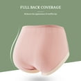 thumbnail image 3 of LEOKE Cotton Underwear for Women High Waisted Full Coverage Briefs Ladies Panties 5 Pack Random Color, Size 8, 3 of 8