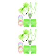 thumbnail image 4 of Kearding 1 Juego de disfraces con guantes de rejilla, suministros para fiestas de los años 80, accesorios de Cosplay, trajes de mujer para Type1 NO1, 4 of 6
