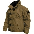 thumbnail image 5 of Dovford Men's Military Jacket Outdoor Tactical Waterproof Jacket Army Jackets for Men with 9 Multi-Pockets Outwear Coat, 5 of 6