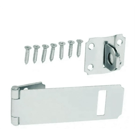Everbil 4-1/2 in Zinc-Plated Adjustable Staple Safety Hasp Gate Door Cabinet 15124