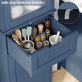 thumbnail image 4 of Homfa Narrow Kitchen Pantry Storage Cabinet, 67" Slim Pantry Cabinet with Drawer and Door, Space-Saving Freestanding Storage Cabinet for Small Place, Blue, 4 of 7