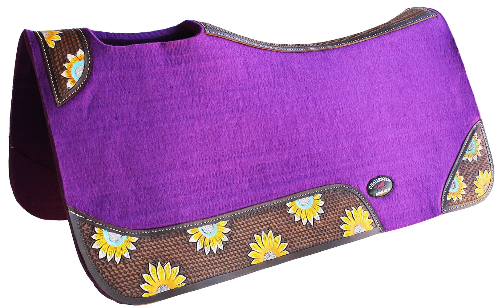 Horse SADDLE PAD Western Contoured Wool Felt Therapeutic 39207