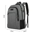 thumbnail image 2 of Travel Laptop Backpack Gaming Backpack Water-Repellent Business College Daypack Stylish Laptop Bag for Men/Women - Dark gray, 2 of 7