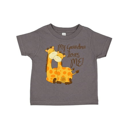 

Inktastic My Grandma loves me! Gift Toddler Boy or Toddler Girl T-Shirt
