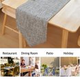 thumbnail image 5 of Camino de mesa de lino, camino de mesa gris, lavable, decoración del hogar, mantel para comedor, cocina, 180/210/240 cm, 5 of 5