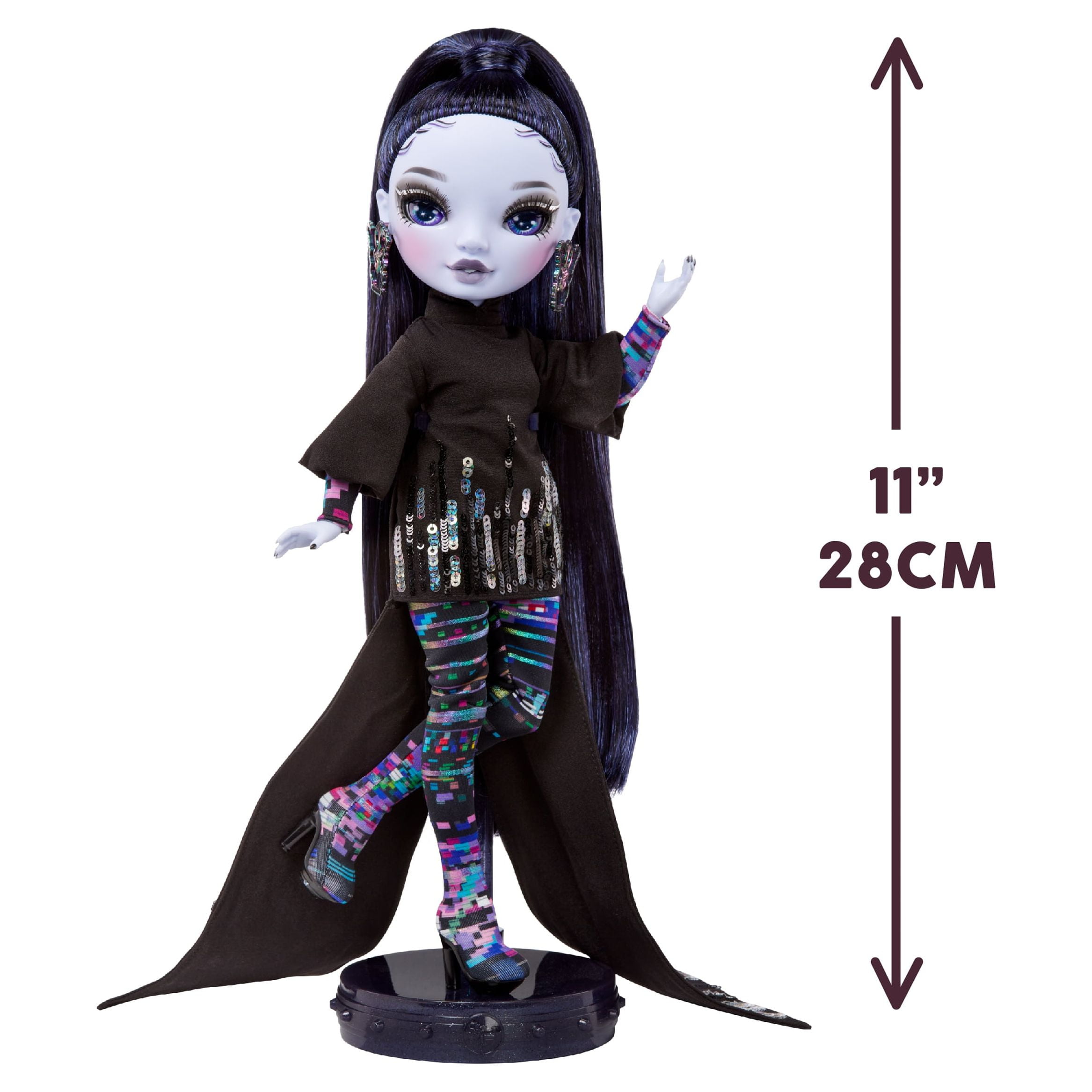 Rainbow High Shadow High Reina Glitch Crowne- Purple Fashion Doll. Fashionable Outfit & 10+ Colorful Play Accessories. Great Gift for Kids 4-12 Years Old & Collectors