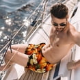 thumbnail image 2 of luoweisi Men's Beach Shorts Quick Dry Swim Trunks with Mesh Lining Thanksgiving Pumpkin XL, 2 of 5