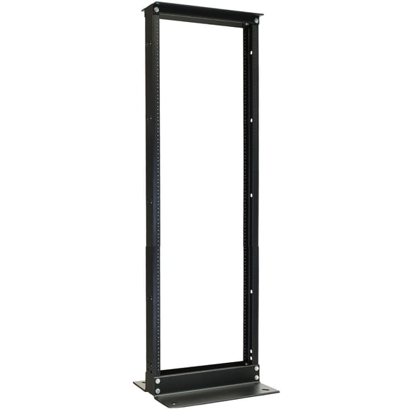 Gruber 7′ 2-Post 45U Aluminum Network Rack – Black – 19″
