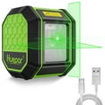 thumbnail image 1 of Huepar Green Beam Cross Line Laser Level Self-Leveling Laser Leveler Tools with Li-ion Battery FC011G, 1 of 9