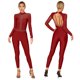 thumbnail image 3 of Monos de gimnasia para mujer, monos de baile, Ballet, baile, bailarina adulta, Ropa de baile, mono de manga larga con diamantes de imitación brillantes, 3 of 5