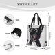 thumbnail image 3 of Fotbe Cool French Bulldog Wine Bolsa Tote con Estampado para Mujer, Bolsos con Cremallera, Bolsa de Hombro Casual de Gran Capacidad con Bolsillos Internos, 3 of 7