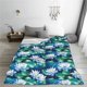 thumbnail image 5 of Balery Blue Lotus Flower Manta de Felpa Suave y Acogedora – Cobija de Franela Aterciopelada para Cama, Lavable y Cálida para Sofá, Mascotas, Transpirable-50"x40", 5 of 7