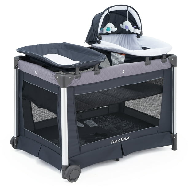Pamo Babe 4 in 1 Portable Baby Nursery Center Baby Playard, Foldable