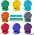 thumbnail image 2 of 16 Pack Colored Plastic Mason Jar Lids for Ball, Kerr - Food Grade Recyclable Storage Caps, 2 of 7