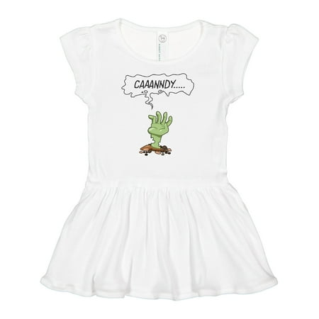 

Inktastic Caaaanndy.... Halloween Zombie Hand Gift Baby Girl Dress