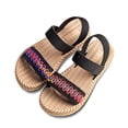 thumbnail image 5 of BOOMNY Girl's Sandals Open Toe Flat Sandals for Kids Adjustable Strap Cute Casual Summer Shoes, 5 of 9