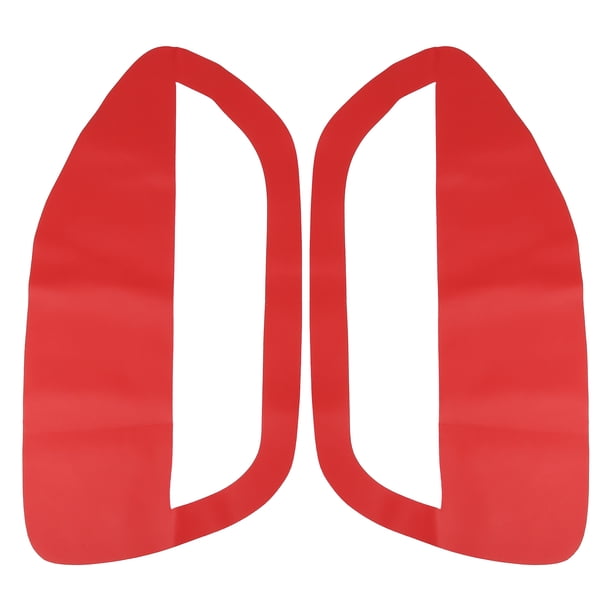 Par de tarjetas de inserción Unique Bargains de Panel de puerta de cuero de microfibra roja para For* para Mustan* 2006-2009