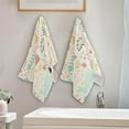 thumbnail image 4 of Lovely Rabbits Flowers Hand Towels, Spring Easter Kitchen Towel Ultra Soft and Absorbent,Decorative Fingertip Face Towel for Bathroom Hotel, 2 PCS, 28.3"x 14.4", 4 of 5