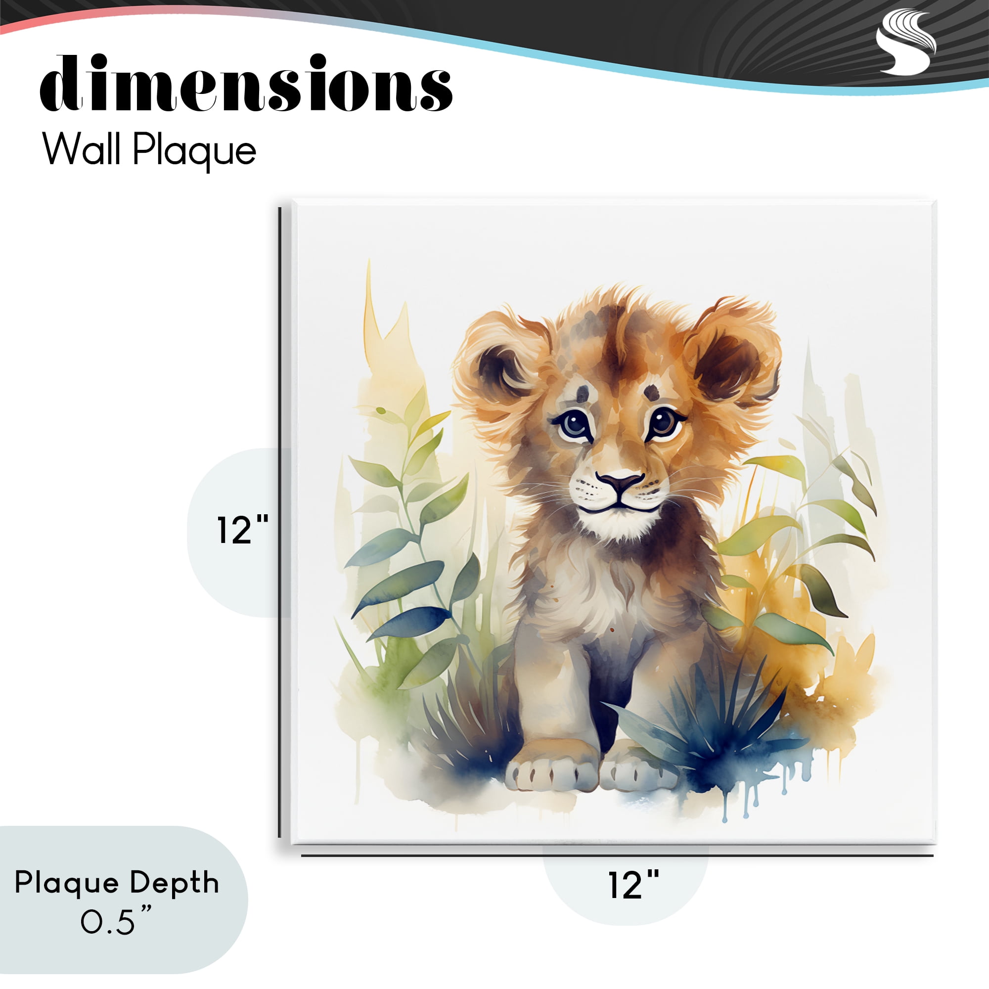 Stupell Industries Crafty Critters Lion Wall Plaque Art, design by Steve Hunziker
