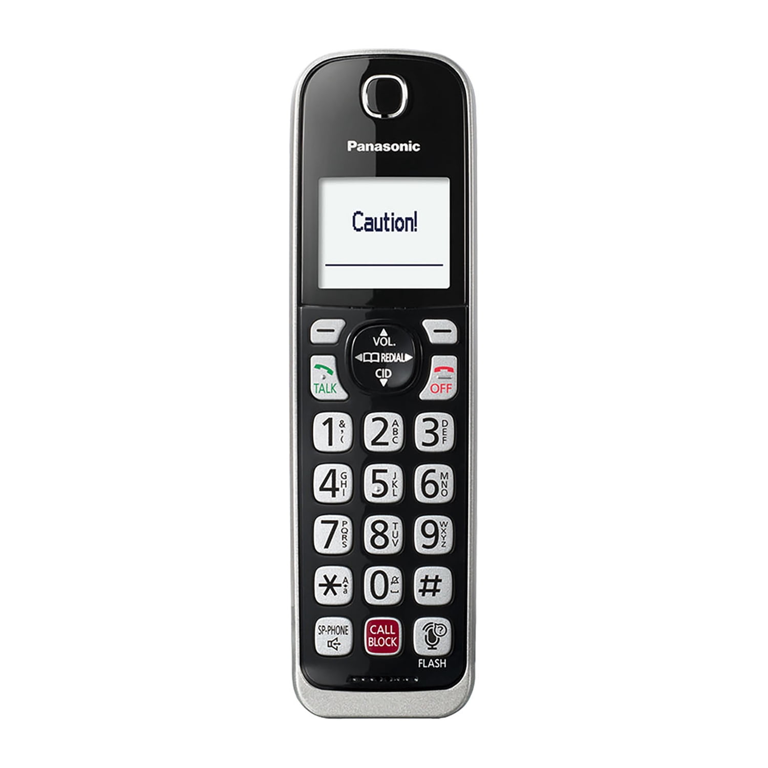 Panasonic Cordless Phone Accessory Handset for Panasonic KX-TGD86x Series, Silver & Black, KX-TGDA86S