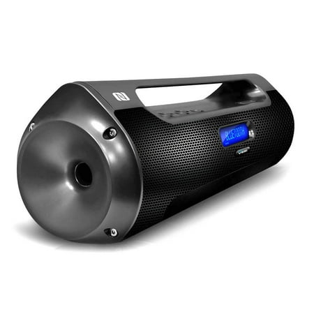 Pyle Street Vibe BT Portable Boom Box Speaker System, 2-Channel, NFC Pairing, USB Flash and Micro SD Memory Card Readers, FM Radio, AUX Input