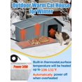 thumbnail image 4 of Casa para gatos MEWTOGO térmica, impermeable y aislada 65 x 34 x 39 cm, 4 of 7