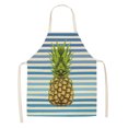 thumbnail image 2 of Delantal de Cocina con Bolsillos en y Lino para Hombres Mujeres Sunnimix Delantal de piña con bolsillos, 2 of 8