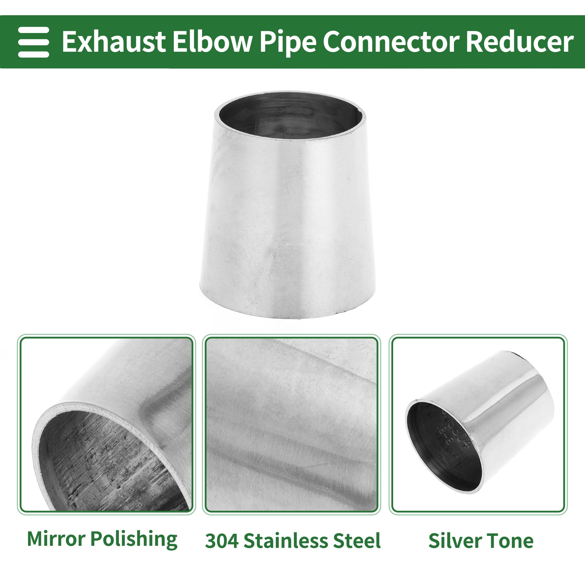 Unique Bargains Mandrel Bend Elbow Concentric Reducer Pipe Adapter 1.25" OD to 1.5" OD